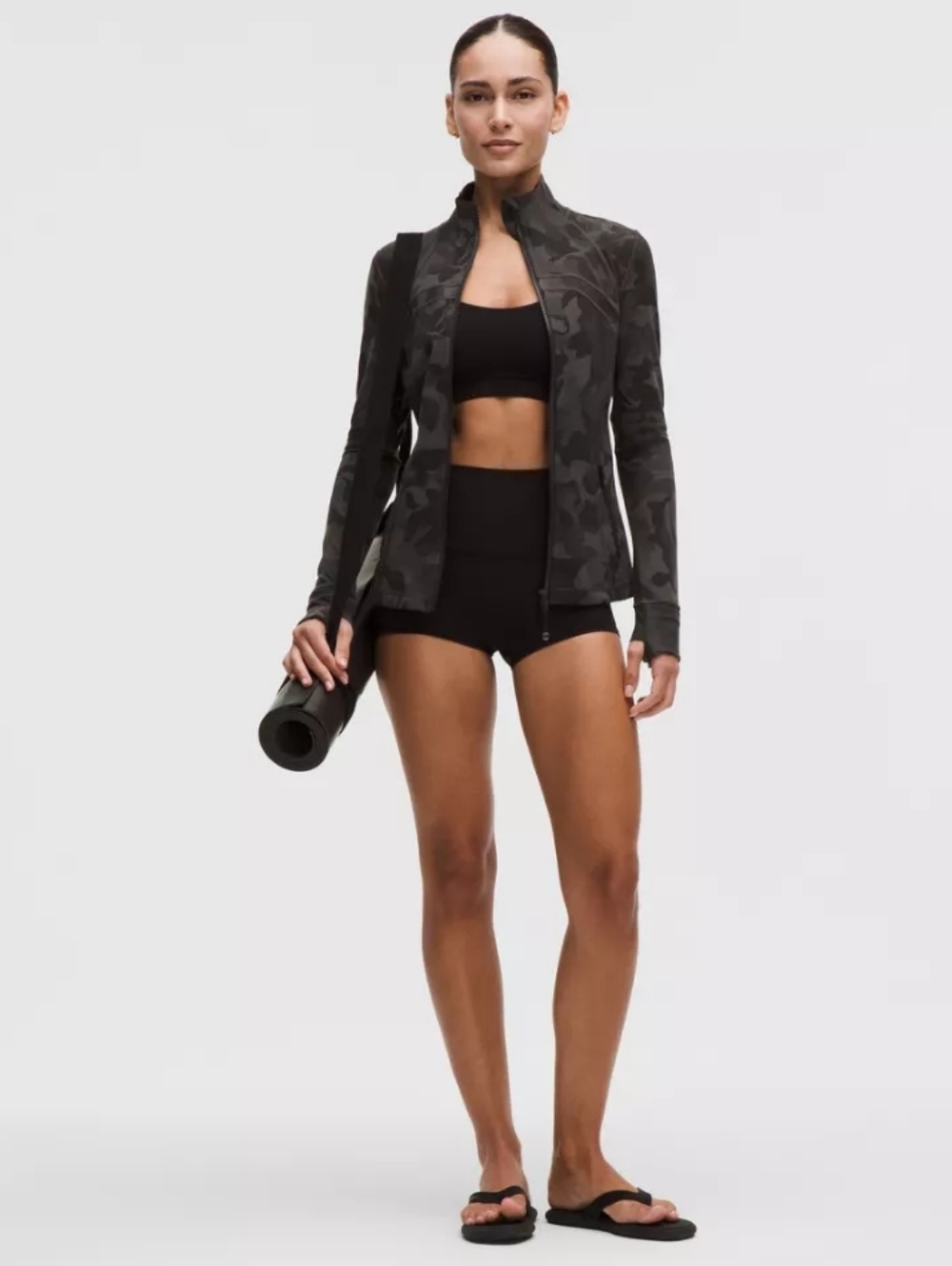 LULULEMON DEFINE Women's Camouflage Jacket red and black